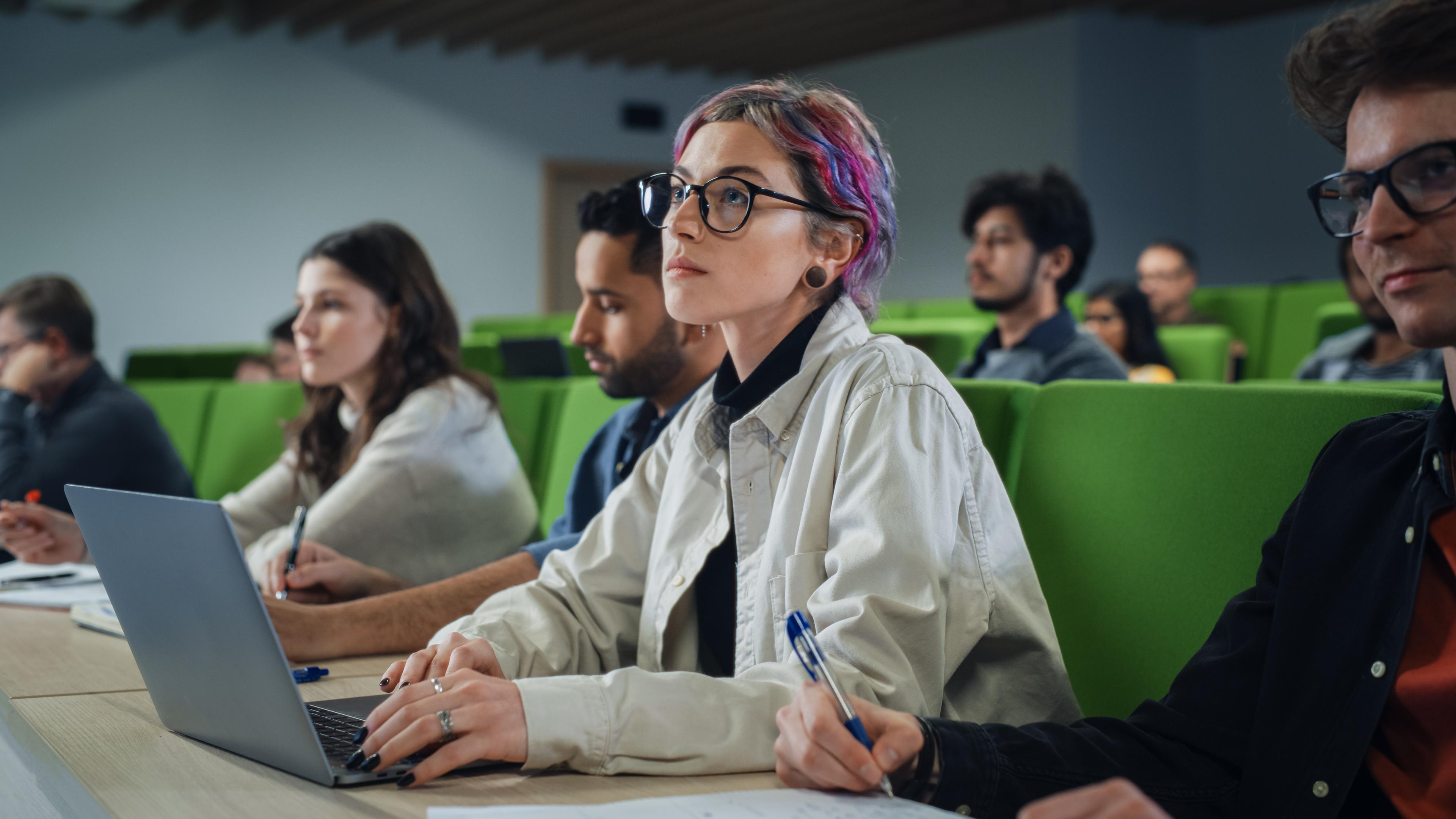 students in conversance room