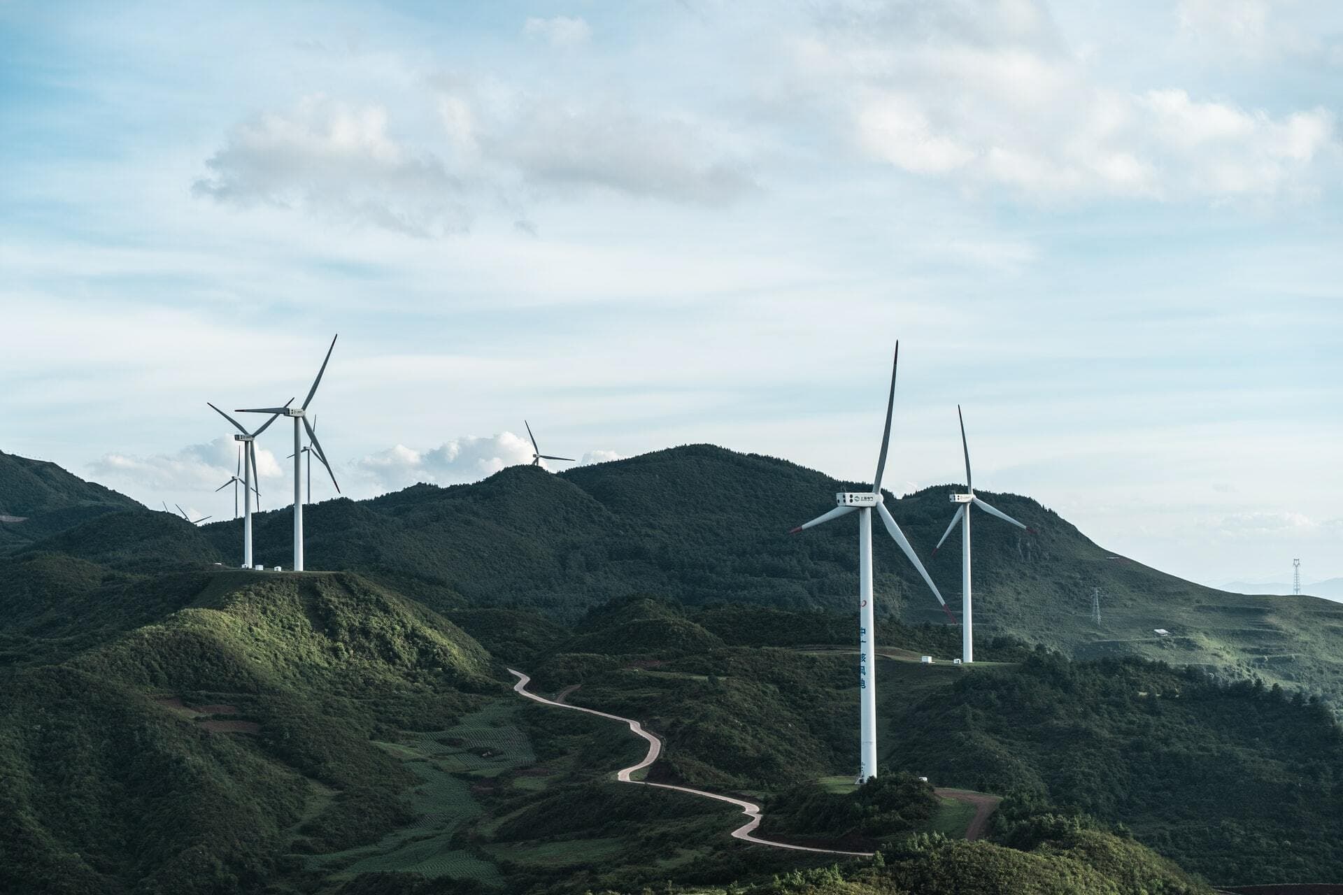 Windmills on the hilltops