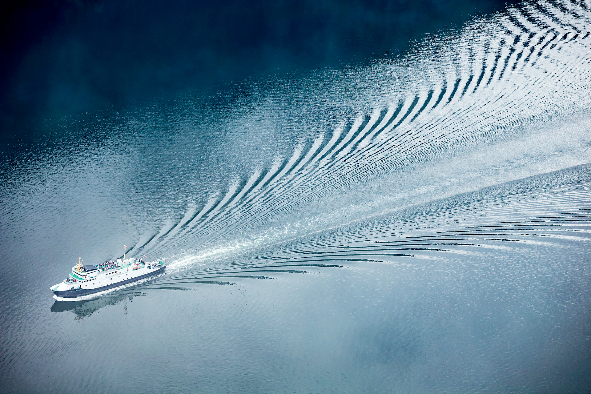 Motorboat on the sea