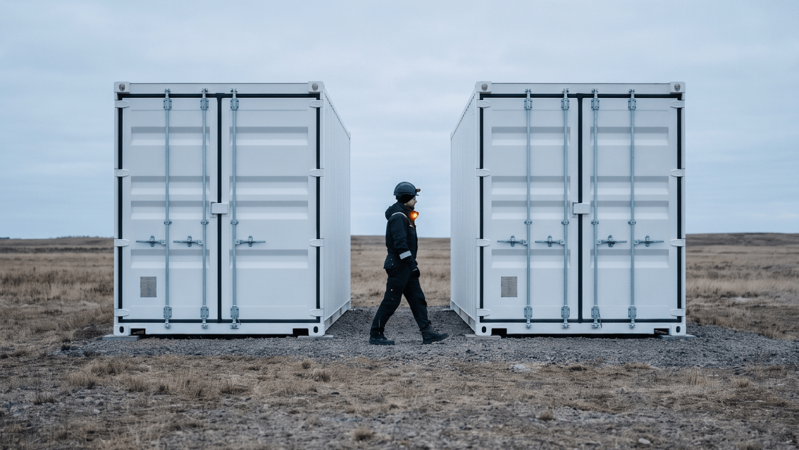 Battery storage containers